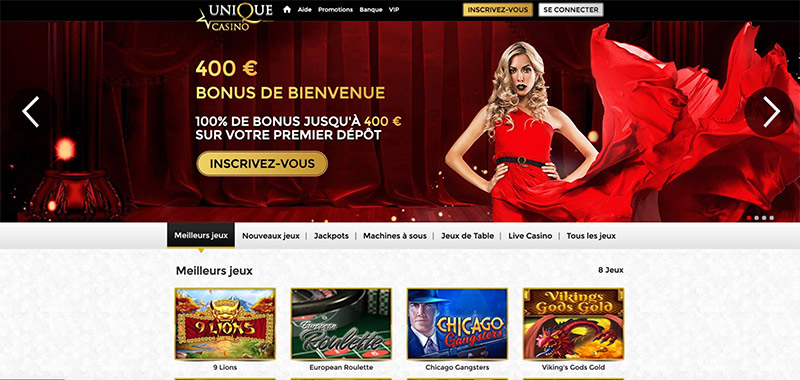 unique casino page d'accueil